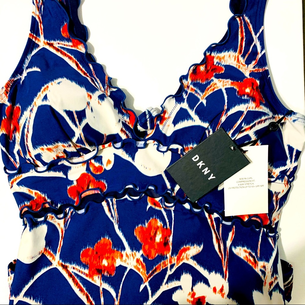 DKNY Moody Floral One Piece Swimsuit